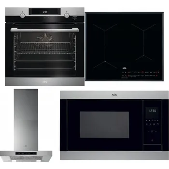 Set domácích spotřebičů AEG Mastery SteamBake BCK455350M + AEG Mastery SenseFry IAE64431FB + AEG Mastery DBB5660HM + AEG Mastery MSB2547D-M
