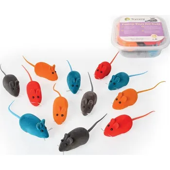 Hračka pro kočku Hračka kočka - Myška semiš 6cm 1ks