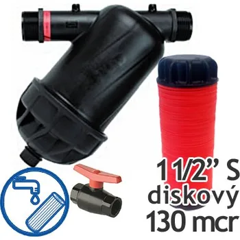 Ochranný vodní filtr Proplachovací diskový filtr Azud modular 100, 1 1/2″ Super, 130 mcr (vč.odkalovacího ventilu)