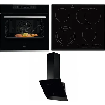 Set domácích spotřebičů ELECTROLUX KOBCS31X + ELECTROLUX EHF6547FXK + ELECTROLUX LFV616K