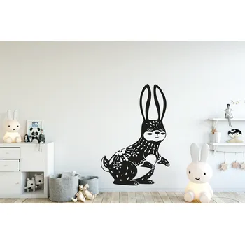 Samolepící dekorace Lepy.cz Samolepka na zeď Zajíc Velikost (šířka x výška): 40x59cm, Barevná varianta: Světle modrá