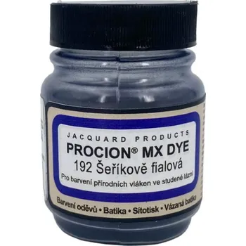 Speciální výtvarná barva Jacquard Reaktivní barvy na batikování Procion MX 19g šeříkově fialová 192