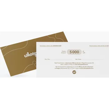 Žertovný předmět Dárkový poukaz Whoop·de·doo na 5000 Kč