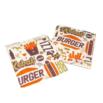 Sáček na potraviny EcoPack Papírový sáček na kebab 16x16 cm ideal pack® ba1/1000 ks