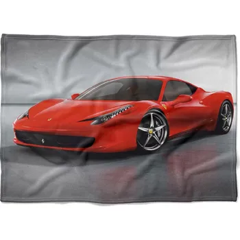 Dětská deka Deka Ferarri 150x120 cm (Rozměr : 200 x 140 cm, Podšití beránkem: NE)