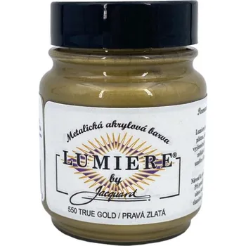 Vodová barva Jacquard Metalické Barvy Lumiere 550 pravá zlatá