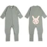 Moniel dětský rostoucí overal Dots Králík - Mintová, vel. 104