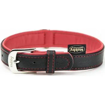 Obojek pro psa Nobby Pacific kožený obojek červené lemování S-M 42cm
