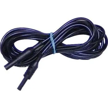 elektrický kabel IP2021 - prodlužovací vodič b/z, 5 m, černý