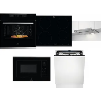 Set domácích spotřebičů ELECTROLUX KOBCS31X + ELECTROLUX LIR60430 + ELECTROLUX LFP326S + ELECTROLUX LMS4253TMX + ELECTROLUX EEM69410L