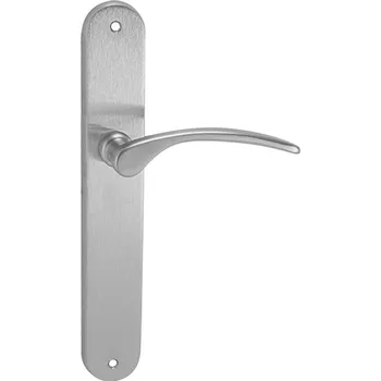 Dveřní kování MP KOVÁNÍ MP - LAURA Provedení: PZ (vložkový zámek), Povrch: OCS - chrom broušený, Rozteč: 90 mm