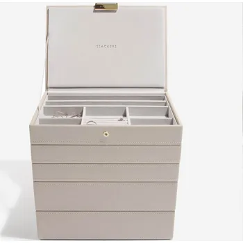 Šperkovnice Šperkovnice 5 v 1 Stackers Taupe Classic Set | šedobéžová 73411