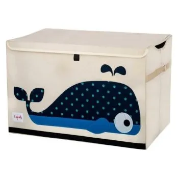 Úložný box 3 Sprouts truhla na hračky - Whale Blue