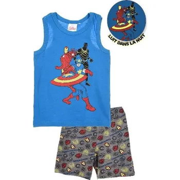 Letní komplet tričko a kraťasy Avengers > varianta 2018 modro - šedé > 104 Barva: 2018 modro - šedé, Velikost: 116