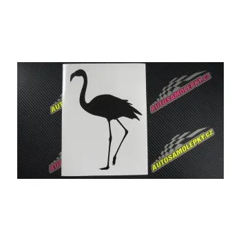 Samolepící dekorace SAMOLEPKA Plameňák 001 levá (10 - červená) NA AUTO, NÁLEPKA, FÓLIE, POLEP, TUNING, VLASTNÍ TEXT, TISK, AUTOSAMOLEPKY.cz, POLEPY, OBRÁZEK, LOGO, SAMOLEPKY