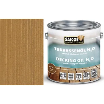 Olej na dřevo Saicos Saicos- TERRASENÖL H2O (Terasový olej na vodní bázi transparentní) 0318 - teak Velikost balení: 0,125 l + dárek k objednávce nad 1000Kč