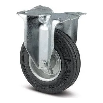 Pojezdové kolečko Kolečko průmyslové gumové pevné 125mm plotýnka