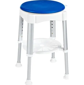 Vana Stolička otočná, nastavitelná výška, bílá/modrá