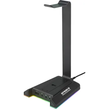 Sluchátka SpeaKa Professional SP-HPS-320 stojan na sluchátka Vhodné pro (sluchátka):sluchátka on-ear, sluchátka over-ear černá