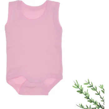 Kojenecká souprava Dětské body bez rukávů růžové 56