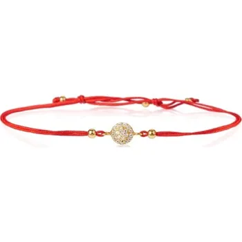 Náramek Couple, Kabbalah náramek, žluté zlato se zirkony, 585-16-5-2220.0Z00.0.00.001.cv