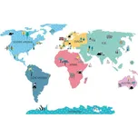 Kopko Mapa světa samolepka na zeď…