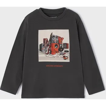 Chlapecké tričko Mayoral Tričko s dlouhým rukávem 4011 šedé Rozměr: 134