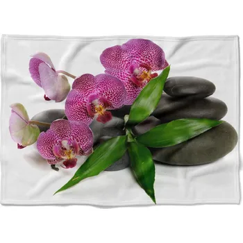 deka Deka Orchidej na kamenech (Rozměr : 200 x 140 cm, Podšití beránkem: NE)