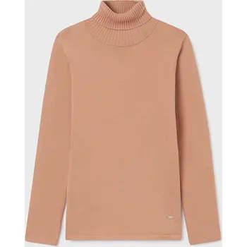 Dívčí svetr Mayoral Dívčí pletený rolák cihlově červený Mayoral 345 barva: růžová, Rozměr: 157 (14 let)