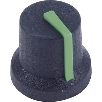 Cliff CL170852BR CL170852BR otočný knoflík černá, zelená (Ø x v) 16.8 mm x 14.5 mm 1 ks