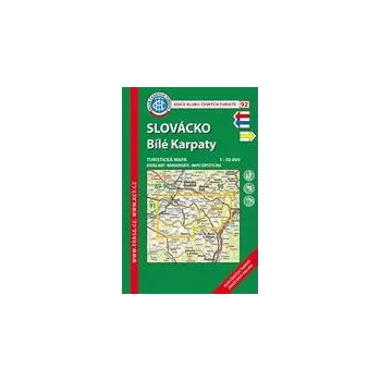 Skládaná mapa Slovácko - Bílé Karpaty - turistická (92) 102 x 58 cm