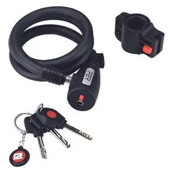 Zámek na kolo Zámek P2R Spiro spirálový 15x1000 mm černý