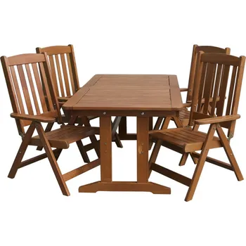 Zahradní sestava Eoshop Zahradní set LUISA 1, stůl + 4x židle polohovací