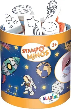 Dětské razítko AladinE Stampo Minos vesmír 28 ks