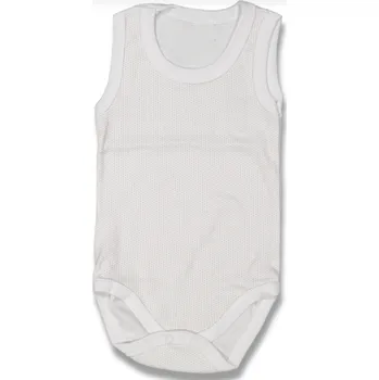 Dětské body bílé Puntíky 62