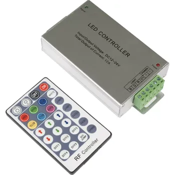 vypínač Ledshopik RF sestava ovládání pro RGB LED pásky | 28 tlačítek | 12-24V | 12A |