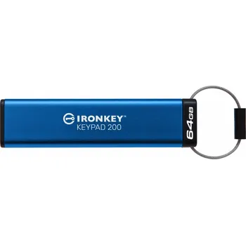 USB flash disk Kingston IronKey Keypad 200 64 GB, USB-Stick IKKP200/64GB