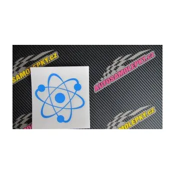 Samolepící dekorace Atom (17 - šedá) SAMOLEPKA NA AUTO, NÁLEPKA, FÓLIE, POLEP, TUNING, VLASTNÍ TEXT, TISK, AUTOSAMOLEPKY.cz, POLEPY, OBRÁZEK, LOGO, 3D STICKERS