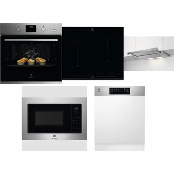 Set domácích spotřebičů ELECTROLUX KODGH70TX + ELECTROLUX EIV634 + ELECTROLUX LFP326S + ELECTROLUX EMS4253TEX + ELECTROLUX EEM48300IX