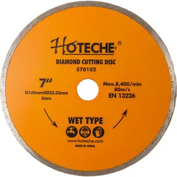 Řezný kotouč Diamantový řezný kotouč 180 mm, WET TYPE - HT570105
