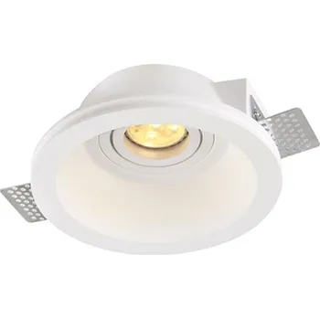 Bodové svítidlo ACA Lighting bodové svítidlo kruhové nastavitelné sádrové bezrámečkové AARI GU10 G16860C