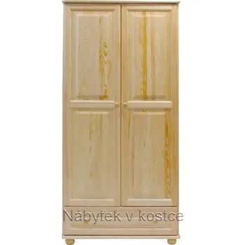 Komoda Šatní skříň Šumava 65 s tyčí Šířka: 80 cm, Barevné provedení: Přírodní
