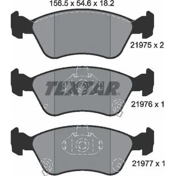 Brzdová destička Sada brzdových destiček, kotoučová brzda TEXTAR 2197502