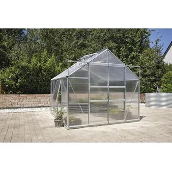 Skleník Skleník Vitavia Meridian 2 6700 polykarbonát 4 mm 257 x 258 cm hliník