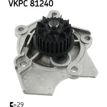 Chladič motoru Vodní čerpadlo, chlazení motoru SKF VKPC 81240
