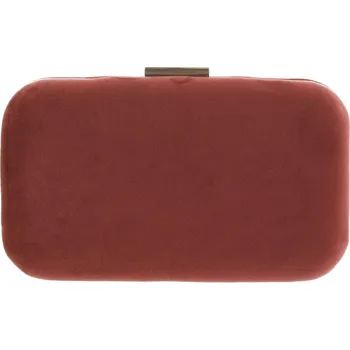 Kabelka Elegantní semišové dámské psaníčko tmavě červené ,Ana