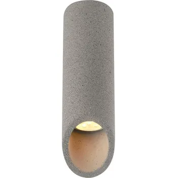 ACA Lighting stropní svítidlo 1XGU10 černý beton D7XH24CM FALTSO MK151S24B