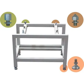 Dílenský regál Somet Stojan profilový 400x400 mm