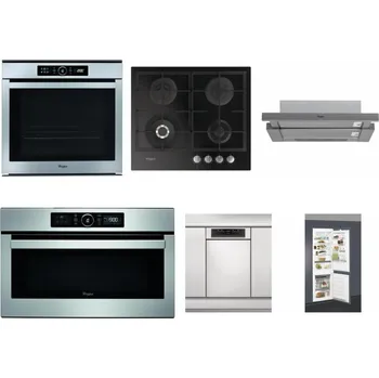 Set domácích spotřebičů WHIRLPOOL ABSOLUTE AKZM 8480 IX + WHIRLPOOL GOFL 629/NB + WHIRLPOOL AKR 749/1 IX + WHIRLPOOL ABSOLUTE AMW 730 IX + WHIRLPOOL WSBO 3O34 PF X + WHIRLPOOL ART 66112