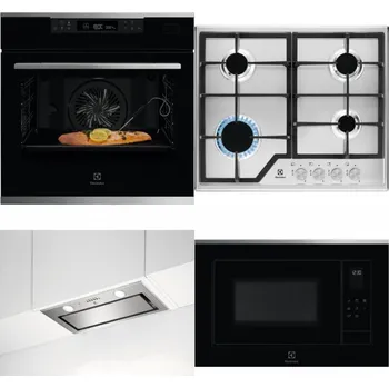 Set domácích spotřebičů ELECTROLUX KOBCS31X + ELECTROLUX KGS6426SX + ELECTROLUX LFG716X + ELECTROLUX LMS4253TMX